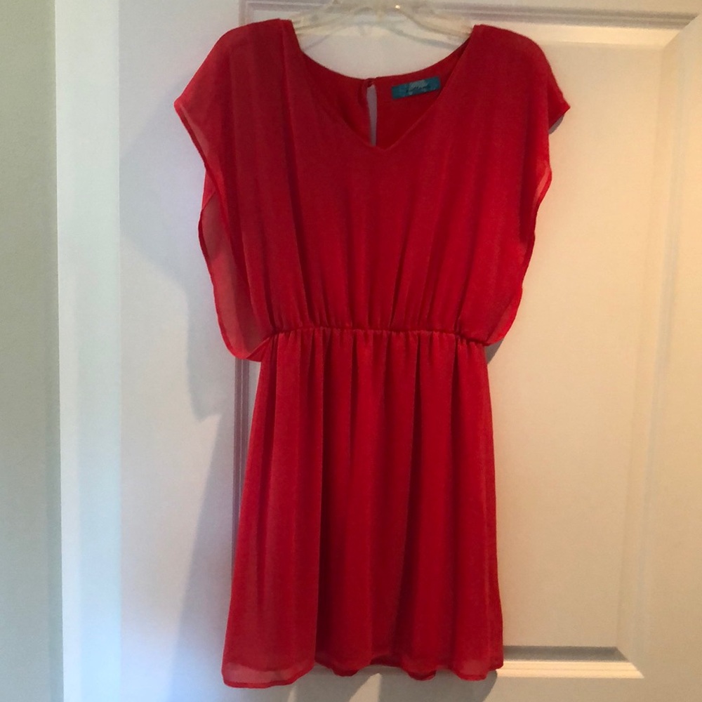 Coral dress